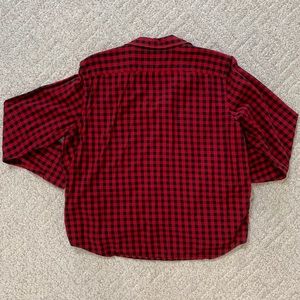 Chaps Tops - Chaps Button Up Shirt, Red + Black, Size XL Chaps Tops - Chaps Button Up Shirt, Red + Black, Size XL